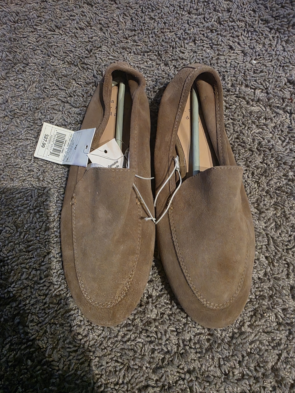 a new day Brown Suede Loafers